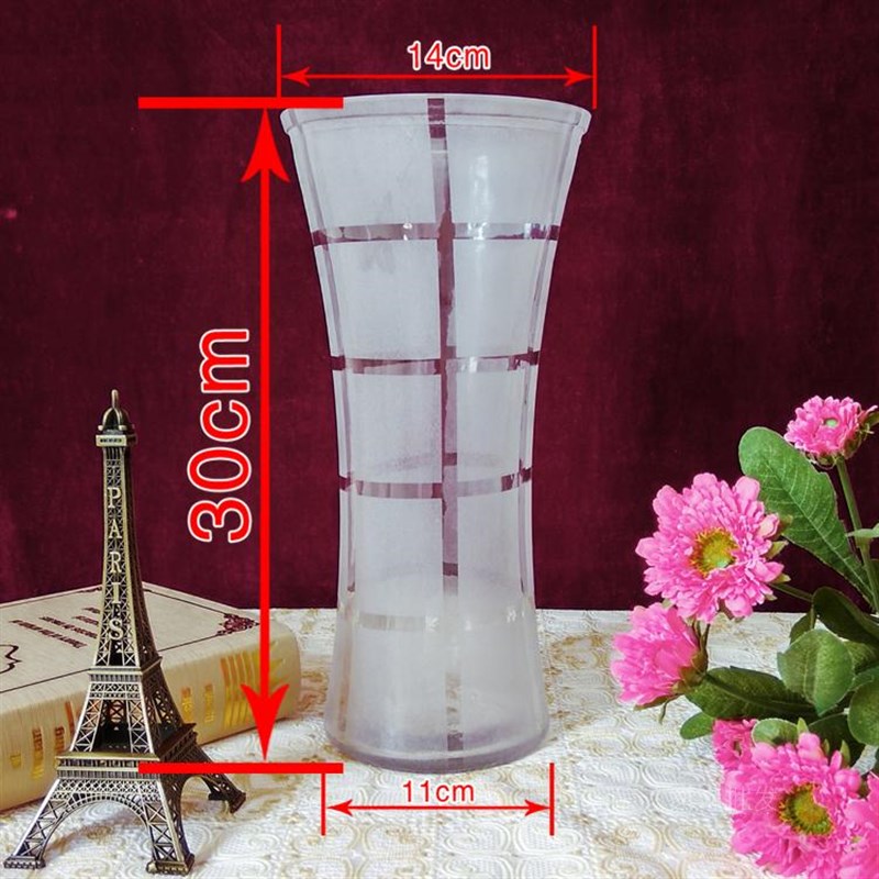 创意大号磨砂玻璃花瓶水养富贵竹百合家用客厅摆件装饰复古桌面