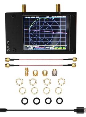 2.8寸矢量网络分析仪S-A-AV2配RG316粉色线.支持50kHz-3GHz