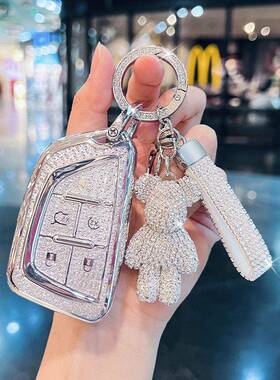 适用凯迪拉克ct5钥匙套24款xt5/xt4/xts女ct6atsl壳xt6扣ct4车gt4