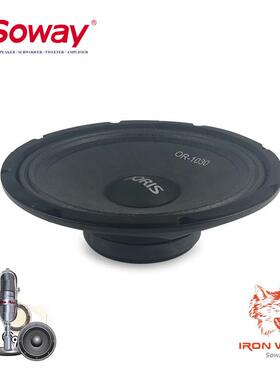 外贸尾单处理doris10寸汽车中音喇叭黑亮铁盆架OR-1030