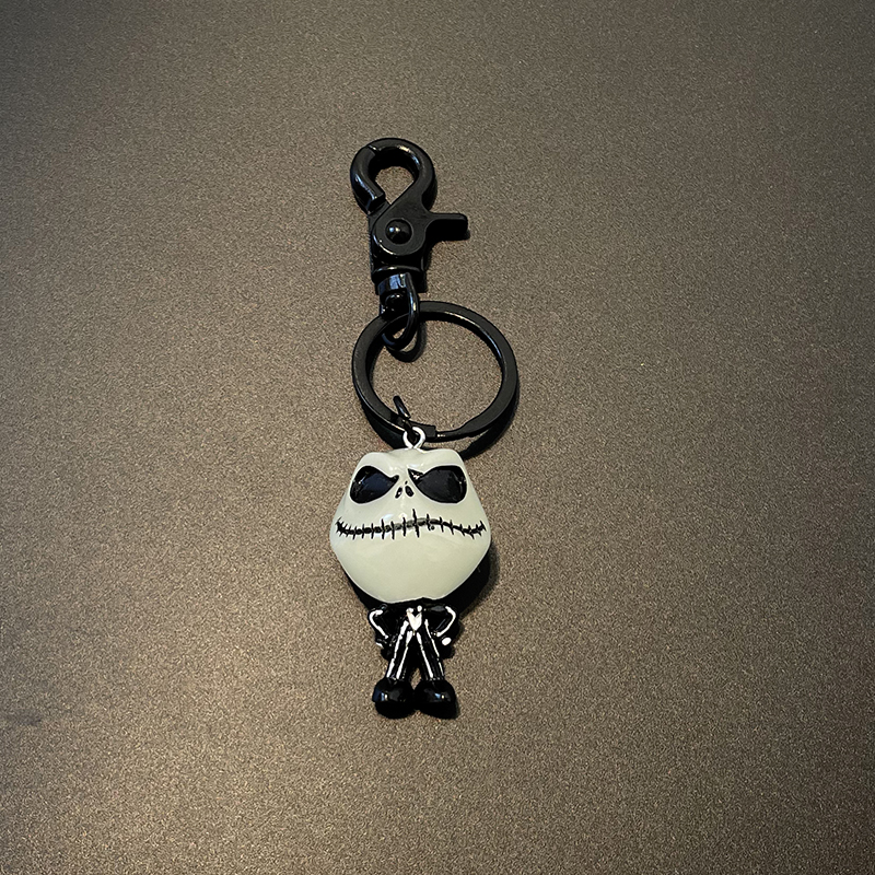 南瓜王夜光杰克骷髅汽车钥匙扣创意个性可爱男女情侣礼物书包挂件