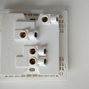 包邮86型二三三带指示灯开关插座面板家用八8孔16a多功能暗装电源