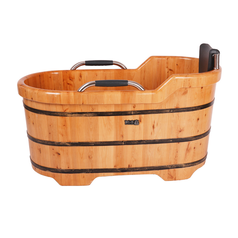 香柏木成人沐浴桶加厚实木质浴缸家用商业泡澡桶大浴盆洗浴桶