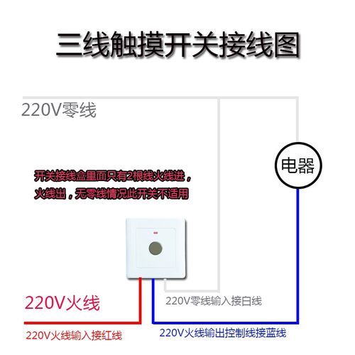 三线制 触摸长延时开关1-8秒内时间可调大功率一千瓦NEW86型暗装