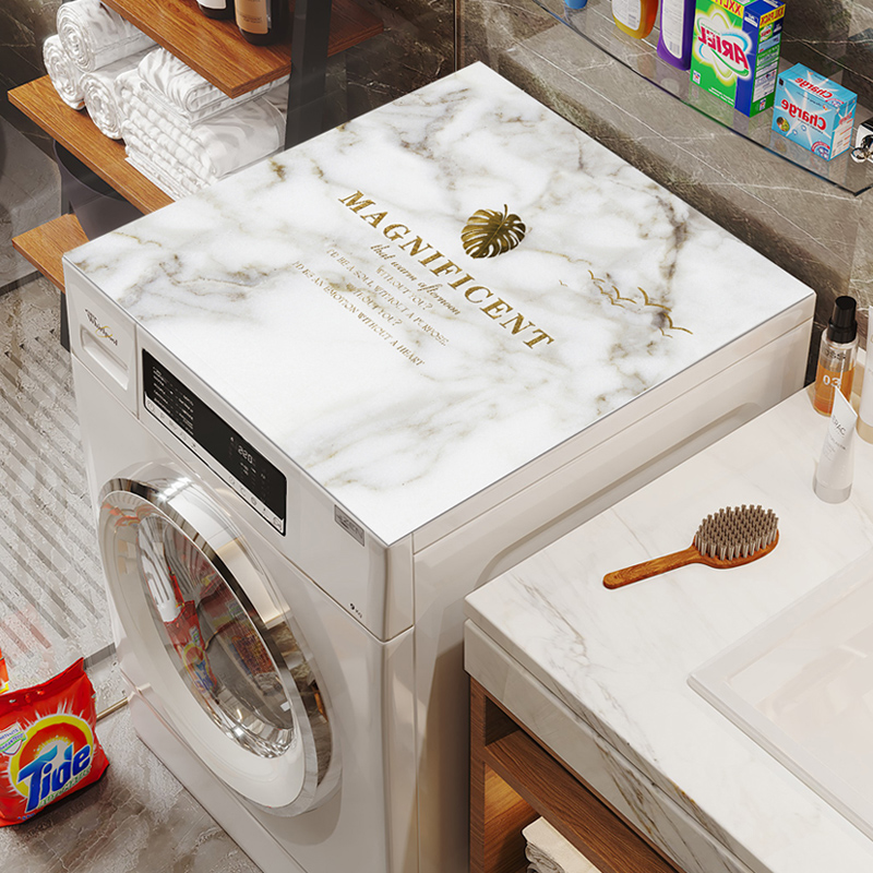 滚筒洗衣机罩防水防晒盖布PVC防尘罩 单双开门冰箱微波炉多用盖巾