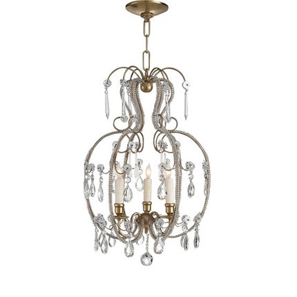 美式水晶小吊灯铁艺复古餐厅卧室过道走廊玄关楼梯衣帽间门厅吊灯