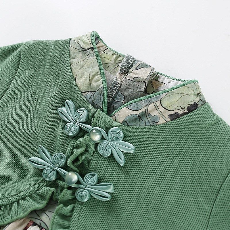 女童连衣裙秋季小女孩公主裙甜美裙子宝宝秋装衣服洋气可爱碎花裙