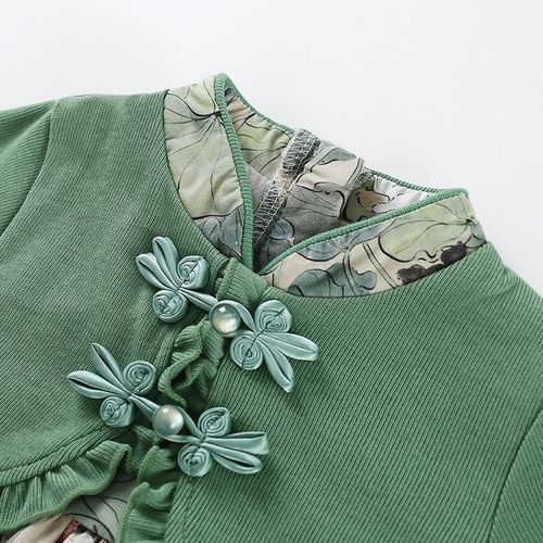 女童连衣裙秋季小女孩公主裙甜美裙子宝宝秋装衣服洋气可爱碎花裙