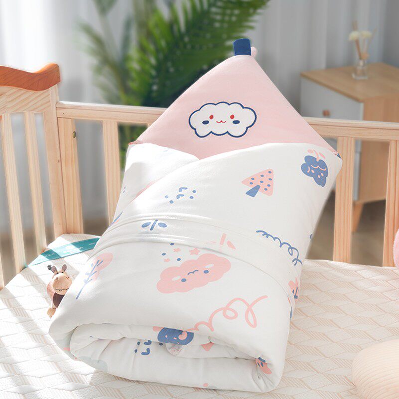 新生婴儿包被秋冬款加厚纯棉抱被初生宝宝产房包单十二月外出用品