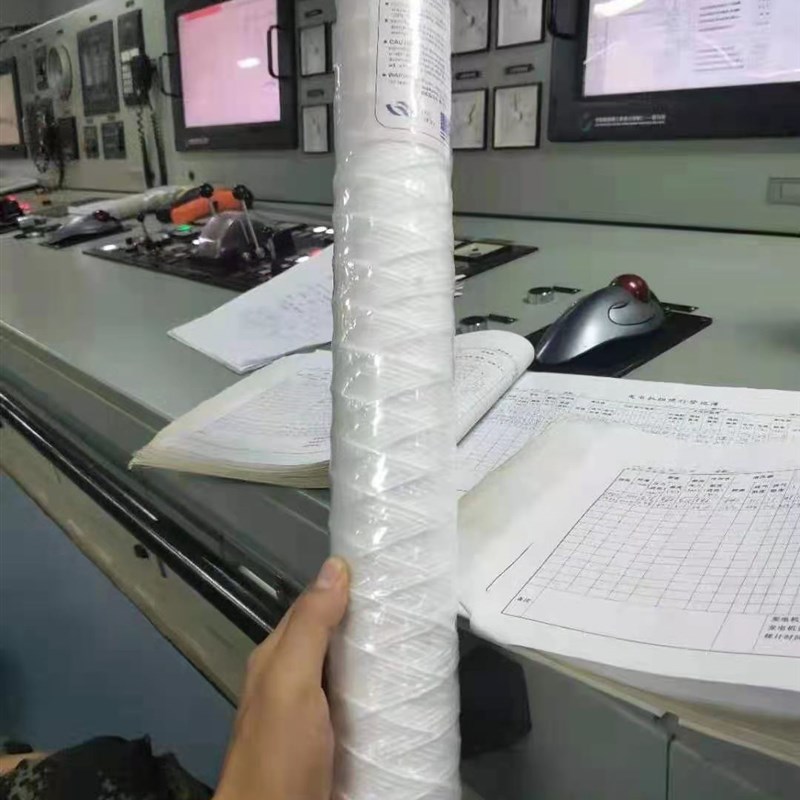 20寸线绕式滤芯500/508mm长0.5米棉线缠绕滤芯外径60mm内径30mm