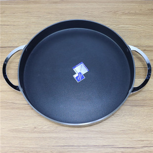 特大韩国春川铁板鸡炒鸡排铸铝不粘锅平底锅炒肉锅炒肉盘年糕烤盘
