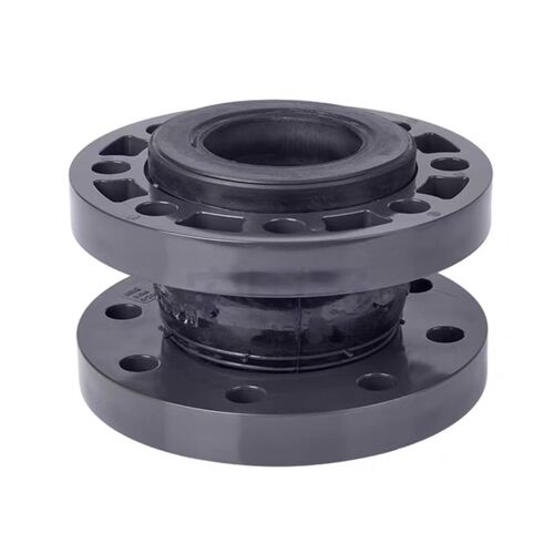 PVC-U法兰橡胶软接头可曲挠膨胀节PVC阀门管道软连接减震器避震喉