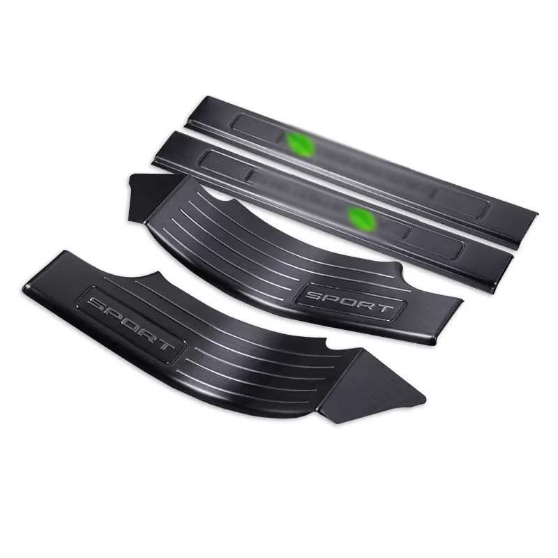 专用于路虎发现神行后备箱尾门护板 门槛条迎宾踏板防护改装配件