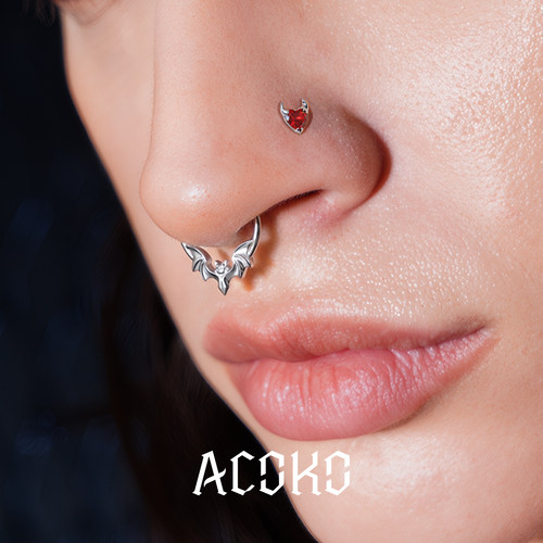 ACOKOG23钛合金鼻中隔蝙蝠鼻环