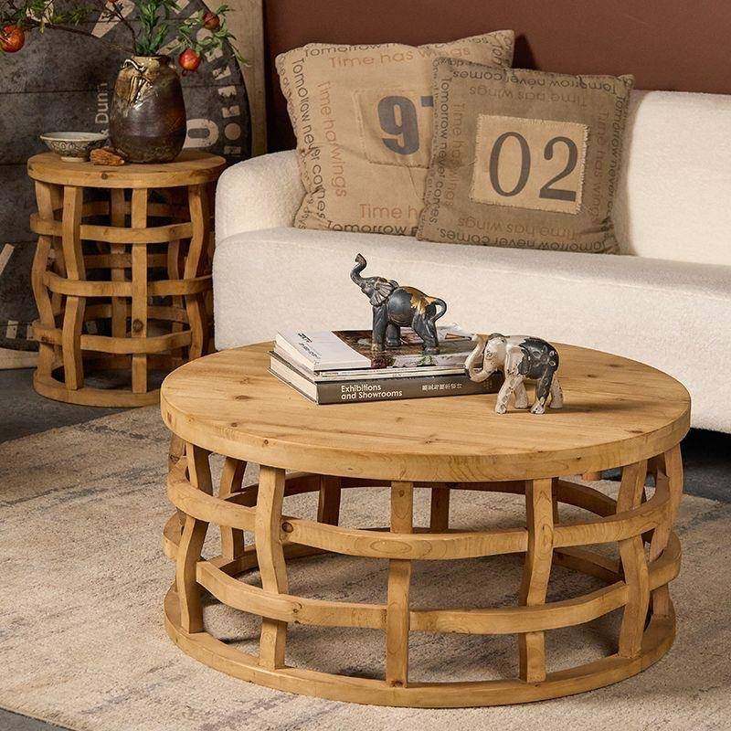 实木小茶几藤编矮桌子客厅沙发卧室阳台边几中古复古风原木角几圆,鲜花速递/花卉仿真/绿植园艺,割草机/草坪机,淘宝优惠券,粉丝福利购,淘宝优惠卷