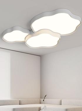 客厅灯2022年新款白色云朵房间灯创意现代简约大气大厅主灯吸顶灯