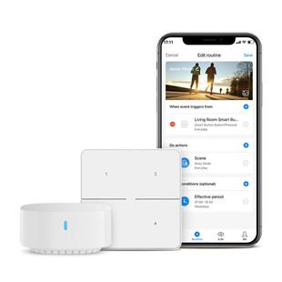 博联4键场景控制开关无线智能家居跨镜
