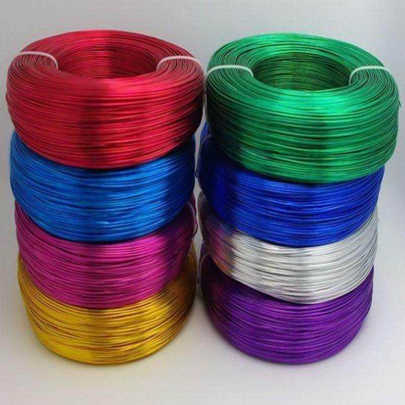 现货彩色铝线DIY手工饰品艺IUX铝线盆景铝丝0.1工2634mm