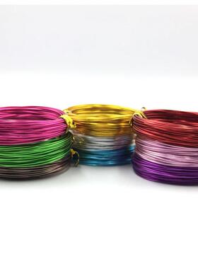 彩色铁丝小学生美术课劳课rc0nMZ2x工d技iy软手自行车漆包铝线1丝