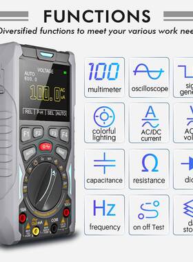 手持式示波万表+信号O源(3合1)T用OLTOP器CPDET928LCM320x240彩显