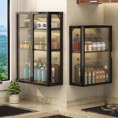 壁挂打孔浴室家用纳免味瓶收置物调架多功能KOY碳钢架厨房收纳神