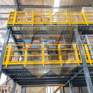 厂货638家阁楼货架平台楼梯三结层二层型阁楼钢平台构搭建架重仓