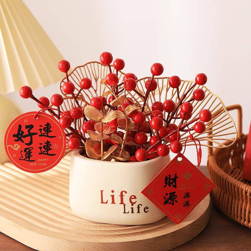 乔之喜新居玄关装饰品件搬家迁入仪式电视宅机柜布2023-fg-置摆用