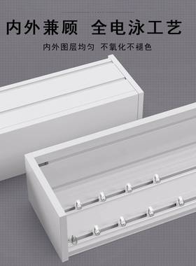帘盒子轨道一体遮挡HDO盒新款金挡板成窗品盒铝合轨道盒装饰板双
