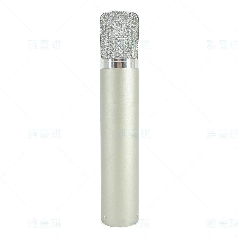 厂家直五专业电容筒麦克风外壳供c12222金话铁管体喷漆整套外壳骨