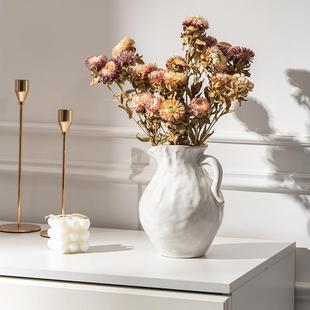 漫 瓶饰品花器客厅插花件法式 北欧复JK 074古陶瓷花电摆视柜餐桌装