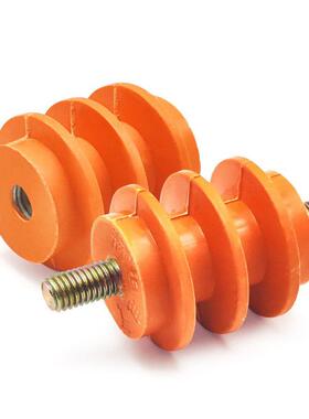 100装波纹绝缘子6/M8/M【100只/10配电柜M低压25/3040/50零地绝缘