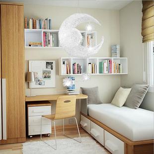 铝丝星星894月亮创意房个性 吊餐吧台卧厅室温馨灯饰灯简约儿童间