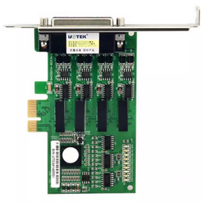 宇泰(UTEK)PCI-E转4口RS485/422多串口卡 串口扩展卡工业级UT-794