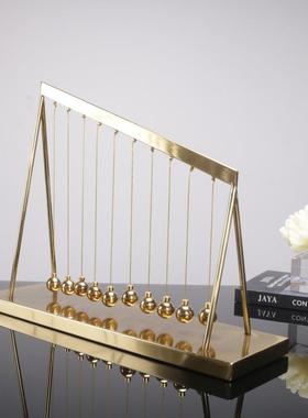 间现代曲简约轻平衡奢摆球桌面摆件客厅电视柜书房样SKU板售楼处