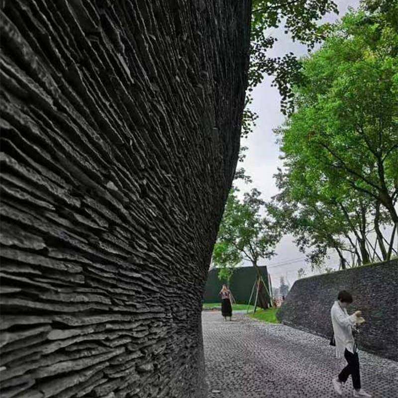 青石板流墙水石黑色982流水幕背外墙瓷砖别景墅仿庭院古文化石墙,家装主材,仿古砖（包括文化石）,淘宝优惠券,粉丝福利购,淘宝优惠卷