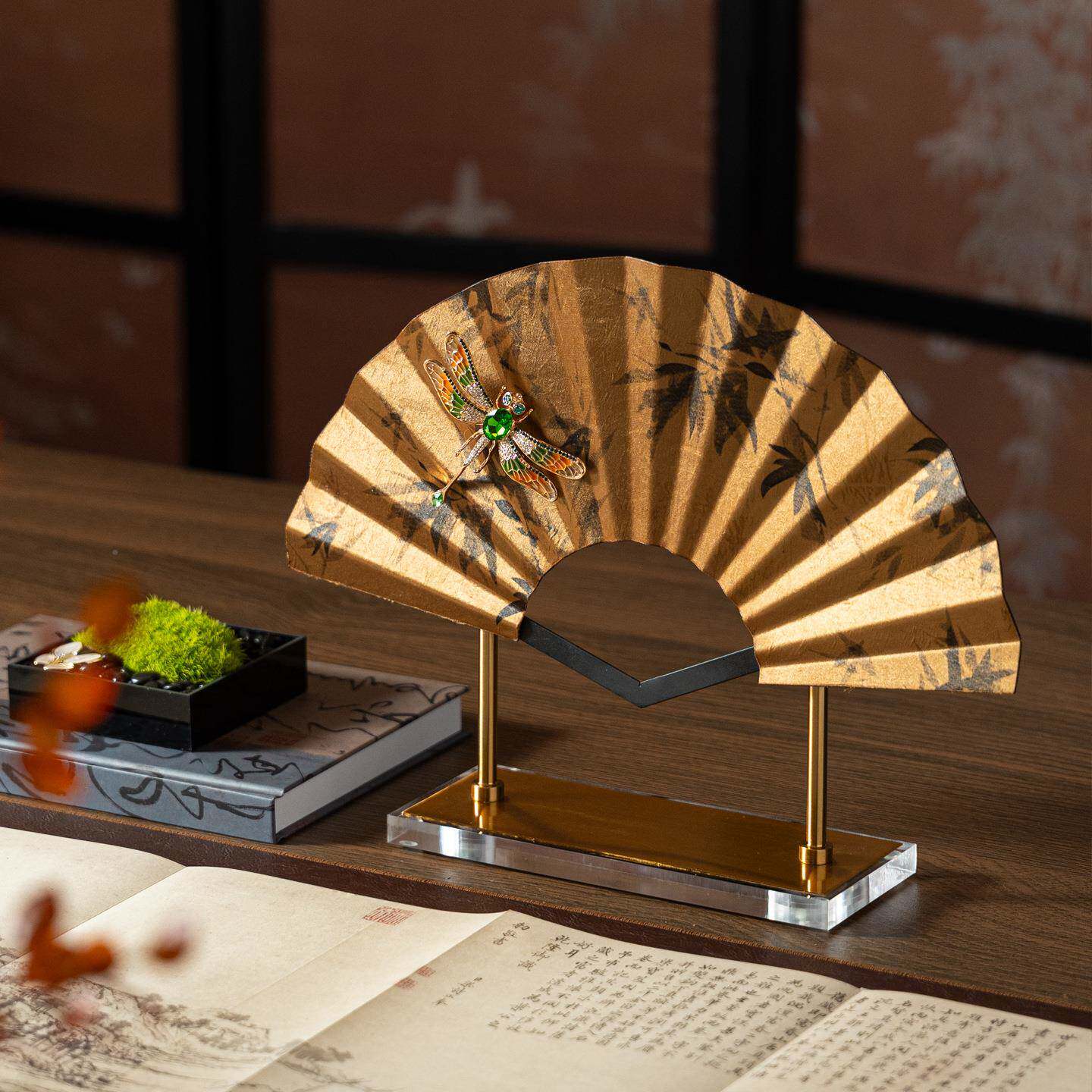 匠十三式RZB-2886新中老钱风复古样品板间书书桌茶房室软装饰艺术