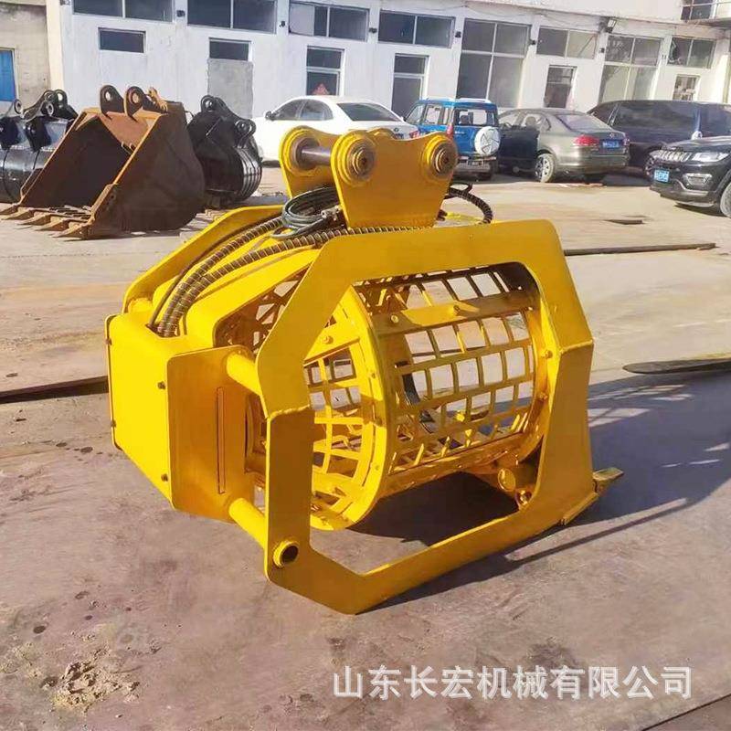 挖机装掘机挖筛分改斗矿石土壤矿用洗筛沙滚筒河道QFG清淤滚沙筒