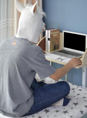 1创意上宿舍电脑床上铺床桌桌寝CLZ室神器懒用人书桌