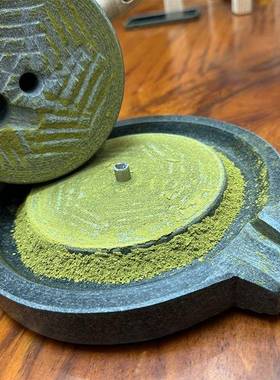 宋代点磨茶石磨茶茶道幼宋代点茶石磨碾磨抹茶石磨儿园tlzn$*&y茶