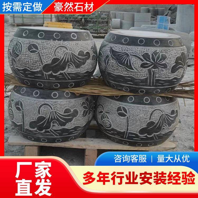 青石祥墩石石外走廊柱基庭院石柱墩子嘉石3006雕柱础户外石墩庭院