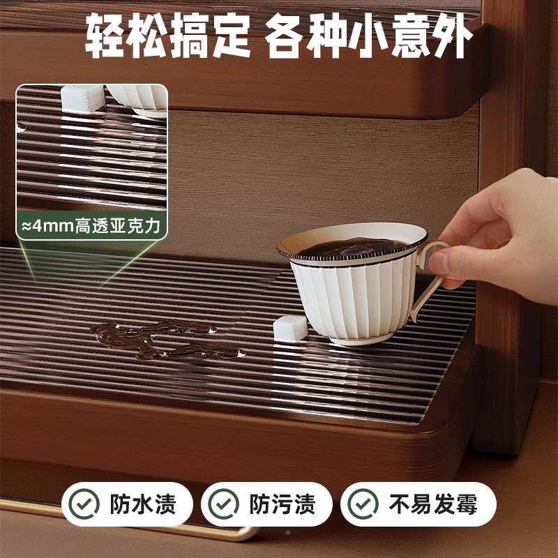 实木架桌面杯子收纳架餐杯桌台茶杯水面杯咖啡杯茶LNS-B1收纳置具