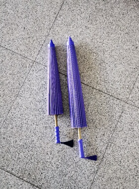 春早工艺COS舞蹈道具银吊顶伞神绸布ver深紫色伞神威乐拍照装饰魂