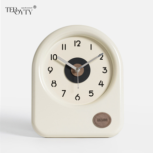 TEBOYTY家居客厅台式座钟简约装饰品玄关电视柜高端大气桌面摆件
