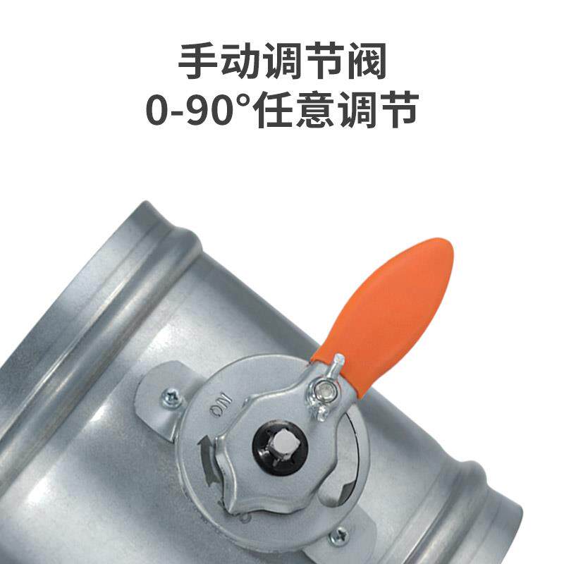 桐宇镀锌板手铁动阀阀风量调节BYSDF阀白皮蝶阀风管密闭止风回阀