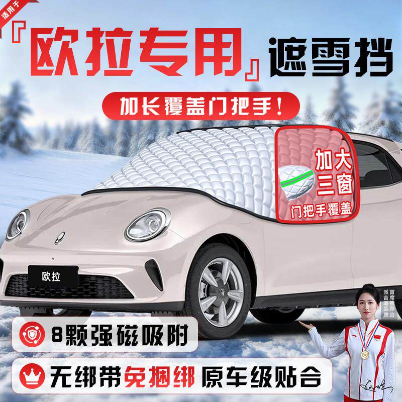 欧拉风好猫GT芭蕾猫闪电猫5防霜防遮雪防冻雪挡前适用于欧挡玻衣