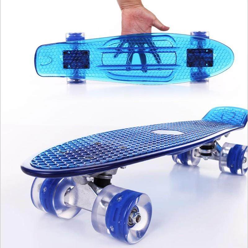 透明小鱼板单翘香蕉板 四轮成人滑板PP透明塑料单翘小鱼板滑板,3C数码配件,其它配件,淘宝优惠券,粉丝福利购,淘宝优惠卷