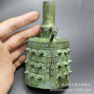 青铜编钟摆件战国青铜怀旧编钟古玩收藏摆件家居办公铜器摆件