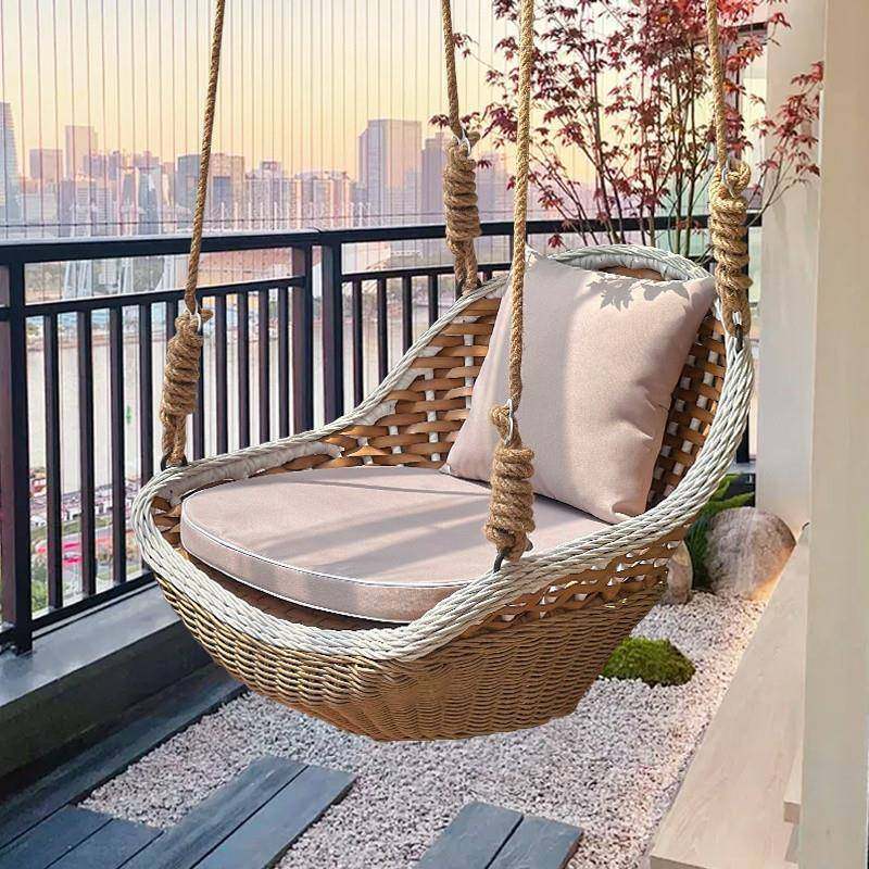 悬挂式吊篮椅子室内秋千摇椅家用休闲吊床藤椅网红阳台荡秋千吊椅