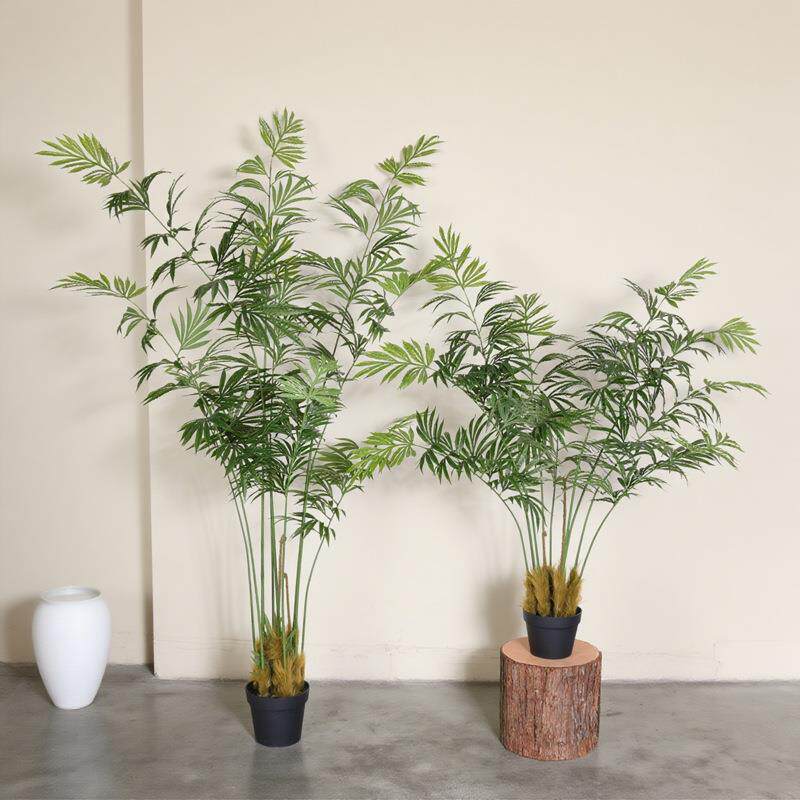 植新款落北欧高级感仿真德宝苏铁家居装饰假绿盆栽真仿蕨树地仿真