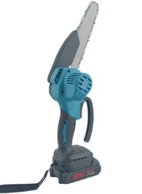 6电锯迷你ZIM充电电链锯用小型持伐木砍家寸树锯手手提园林花园修